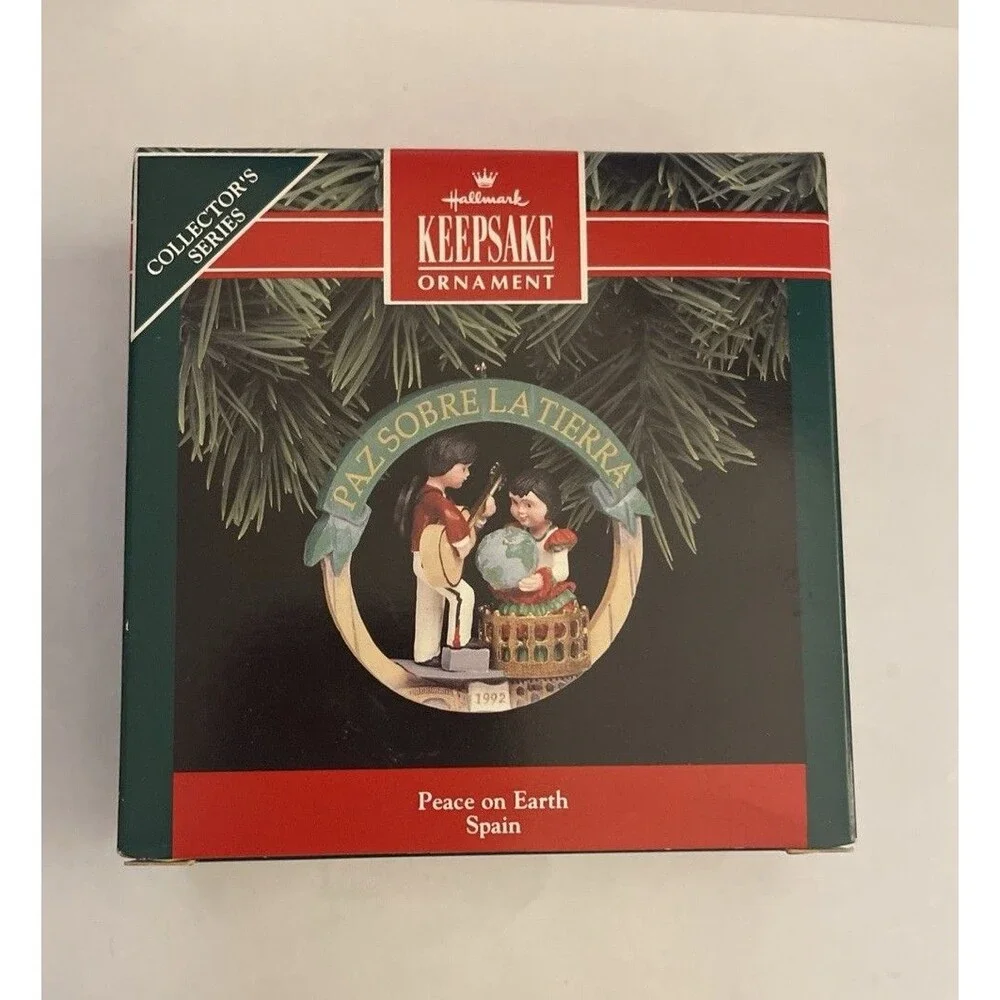 Hallmark 1992 Paz Sobre La Tierra Keepsake Ornament Christmas Spain